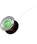 Two Pack 0.1mm Insulated Copper Soldering Wire For PCB Jump Wires spool with ultra thin enamel wire, 10m roll, close-up view