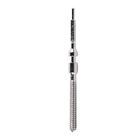 Lightweight Metal Watch Stem For 4130 Movement - Easy Install Rod For DIY Mechanical Watch Repair close-up view.