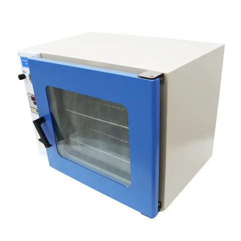 Intbuying 1 Point 9 Cubic Foot Vacuum Drying Oven With Lcd Screen and Micro Computer Control for Lab Research, compact design with adjustable door.