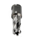 Annular cutter, 9/16 in diameter, 3/4 in Weldon shank for magnetic drill press, close-up