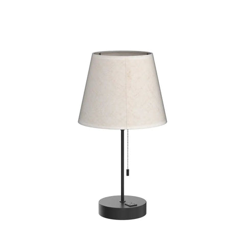 Set Of 2 Modern Nightstand Lamps With USB And AC Ports Great For Your Bedroom And Living Room Small Desk Lamps Ivory White Barrel Shade.