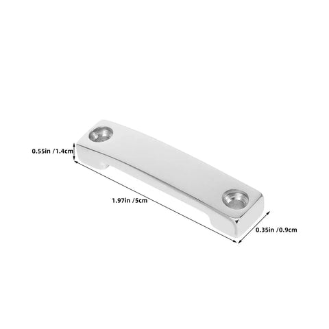 Heavy Duty Stainless Steel Bimini Top Eyelet Loop Pad Hardware 4 Pack Tie Down Straps Mounts For Boat Kayak Camper And Buggy With Noise Reducing Design And Versatile Strap Compatibility, 1.97in