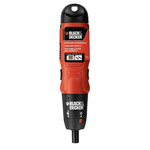 Cordless Screwdriver With Forward And Reverse Switch, Manual Screw Driving Option, Built In Peg Hole For Easy Storage, AA Battery Powered