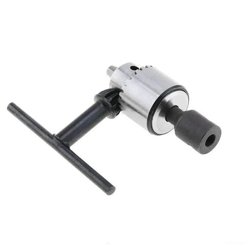 Quick Change Drill Chuck Kit With 2.3mm And 3.17mm Brass Shafts Mini Sport Shaft Clamp Drill Adapter with hex wrench, side view
