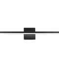 24 Inch Black Modern LED Vanity Light With Frosted Aluminum Finish For Bathroom Mirror Cabinet And Powder Room Sleek Energy Saving Vanity Fixture In Cool White 6000K That Brightens Up Your Space