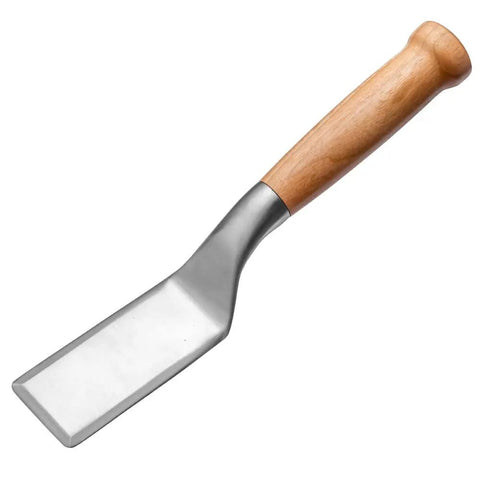 Stainless Steel Brownie Spatula Serving Paddle Pie Server Kit With DIY Turn Your Own Rectangular Wooden Handle For Cutting, Lifting, And Serving Cakes, Pies, Lasagna And Desserts All In One.