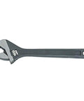 Clik Stop Adjustable Wrench 12 Inch With Extra Wide Jaw Capacity And Square Jaw Strength Non Reflective Black Finish And Locking Jaw Design For Tough Jobs