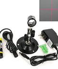 Crosshair alignment projector on stand with AC-DC adapter and holder; red cross projection