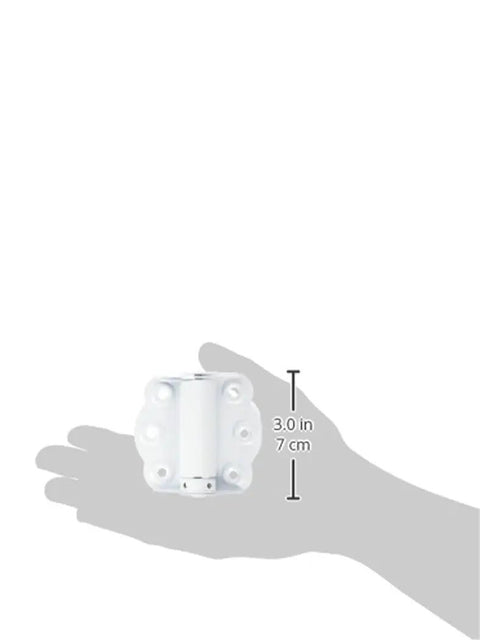 Spring Loaded Self Closing Door Hinges 2 Pack White Adjustable Closing Force For Storm And Screen Doors Fits Various Door Sizes 180 Degree Opening Easy Install shown in hand for scale