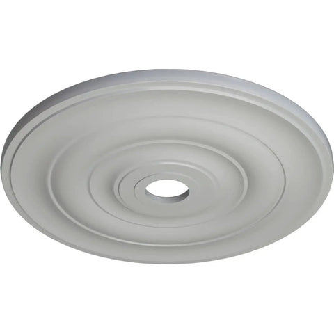 Jefferson Ceiling Medallion 26 And A Half Inch Outside Diameter Hand Painted Frost Finish Lightweight Decorative Canopy Compatible