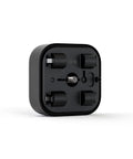Front view of Outdoor Battery Extension Pack for Outdoor 4 and Outdoor 2K Plus cameras showing battery compartments.
