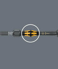 Micro ESD Adjustable Torque Screwdriver 2.0 to 6.0 Ncm with quick release chuck and Kraftform Micro Grip, lateral view.