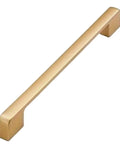 12 Pcs Matte Golden Aluminum Cabinet And Drawer Pulls Set, 192mm Length, Painted Finish, Sleek Dope Hardware For Kitchens