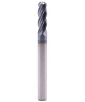 Pro Grade Solid Carbide Ball Nose End Mills Set, Five Pieces, AlTiN Coated, Four Flute, 30 Degree Helix, Three Sixteenth Inch