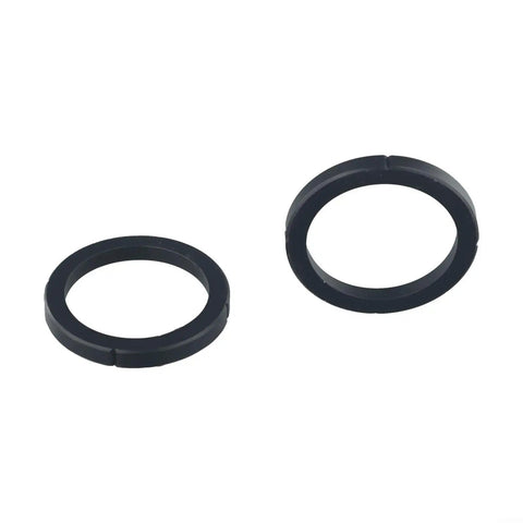 Espresso Machine Brewing Head Sealing Ring Set For Group Head Gasket, Heat Resistant Silicone, Black, 2-Pack Barista-Grade Replacement