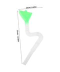 Seed Spreader Tube For Corn Planters 1 Set Plastic Seeder with green top, 22cm x 32cm size, ideal for efficient seed spreading.
