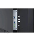 Top Shelf 86 Inch Class 4K UHD Digital Signage Display featuring input ports and controls for seamless connectivity.
