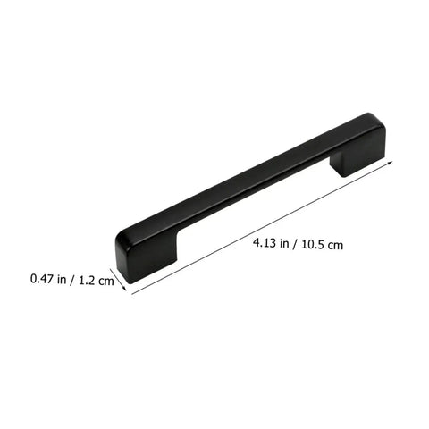Dimensions of Matte Black Cabinet Door Handles With Screws, Drawer Pulls For Kitchen Cabinets, Wardrobe And Dresser Hardware