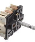 Genuine OEM Regulator Energy Replacement Part For Kitchen Ranges And Ovens, showing front angle of part with metal shaft