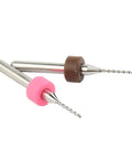 Carbide PCB Drill Bit Kit 10Pcs Pro Grade For Mini Circuit Boards CNC Milling with spiral grooves visible