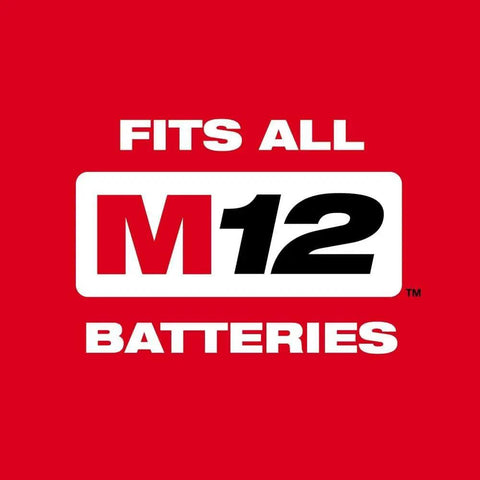 M12 Fuel Cordless Hammer Drill Kit Delivering Knockout Torque And Slick Grip Handling Crushes Through Concrete And Lumber Like Badass Power Perfect For Pro Grind Days And Weekend Workshops Requiring Zero Hassle Maximum Reliability logo showing compatibility with M12 batteries