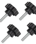 4 Pack Wing Nut Knob 3/8-16 By 1-1/4 Inch Replacement Part 481625-01 For Grass Catcher Mowers
