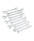 10 Piece Metric Jumbo Combination Wrench Set With 12 Point Box End And 15 Degree Angled Open Ends Carbon Steel Build Sizes 30 To 42 Mm