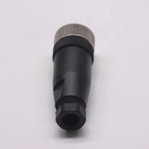 M12 A Code Waterproof Circular Cable Connector With Field Installable Screw Termination Unshielded Straight 8 Pin Female Plug