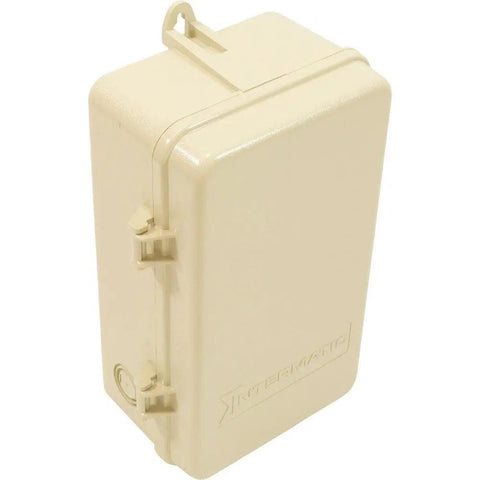 Outdoor Pool And Spa Plastic Enclosure Timer Weatherproof Durable NEMA 3R Rainproof All Plastic Enclosure With 0.5 And 0.75 Inch Knockouts For Easy Wiring