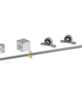 Beefy Heavy Duty Stainless Steel 3D Printer Lead Screw Kit With 8mm Lead And 2mm Pitch, bracket, nut, and coupling