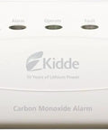 Carbon Monoxide Detector With 10 Year Battery, 3 LED Lights And Alarm Memory, No Wiring Needed, front view with test button