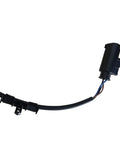 New 3Pin Sensor Replacement Part Number 245604 And 7539524-001 for excavators, featuring black oil-resistant housing and connector.