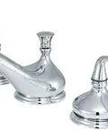 Silver Sage Widespread Lavatory Faucet in Polished Chrome for a Smooth 8 to 16 Inch Spread Deck Mount Two Handle Three Hole Install No Fuss