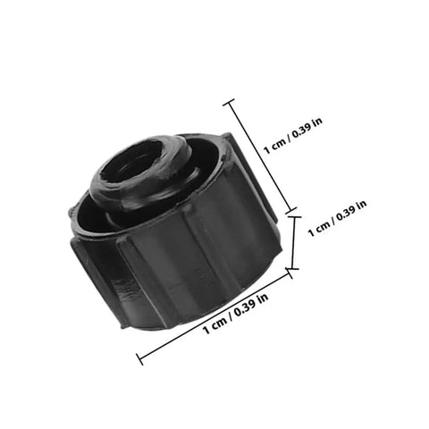30 Pack Black Syringe Caps For Lab Use, Tight Fit PP Caps With Easy Dispensing, Leak-Proof Design, Precise Tip Caps And Stoppers For Industrial And Scientific Applications. 1 cm black PP syringe cap