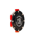 Killer High Flow Competition Fuel Pump 700 Sprint GPH No Clamp For Street Legends And Muscle Car Builds side view showing black and red design