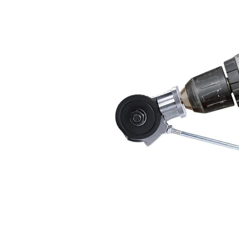 Heavy Duty Electric Drill Metal Nibbler Attachment For Cutting Iron Steel Copper Aluminum Sheet Metal, close-up view of drill connection.