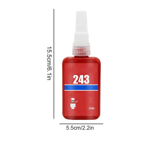 Heavy Duty Thread Locker Adhesive 50Ml Industrial Grade Red Anaerobic Sealant For All Metal Nuts Bolts And Screws Locks In Place