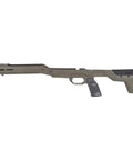 HNT-26 Savage SA Right Hand Chassis System in Cobalt Green, lightweight aluminum stock with ergonomic grip and modern design