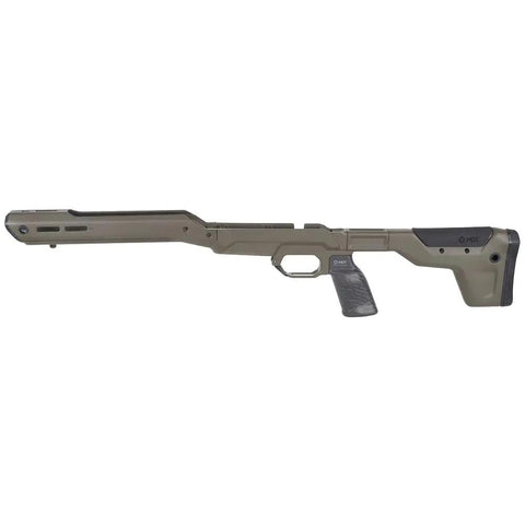 HNT-26 Savage SA Right Hand Chassis System in Cobalt Green, lightweight aluminum stock with ergonomic grip and modern design