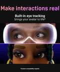 Focus Vision XR Headset Bundle With DisplayPort PC VR Streaming Kit For Standalone And PC VR Gaming, eye tracking demo
