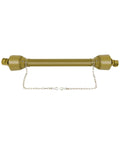 Professional Grade Top Tier Yellow Adjustable Pto Shaft For Tractors 39 To 62 Inch Drive Line With One Three Eight Splines. Heavy duty design.