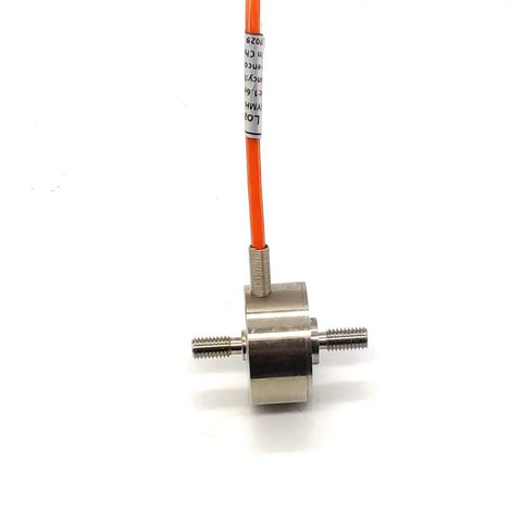 Mini Tension And Compression Load Cell Inline Sensor 0 To 300 Kg Capacity For Small Spaces High Accuracy With Stable Performance 1.0 To 1.5 mV Per V Sensitivity Stainless Steel Low Height Corrosion Resistant Ideal For Tight Enclosures Recommended, stainless steel inline sensor