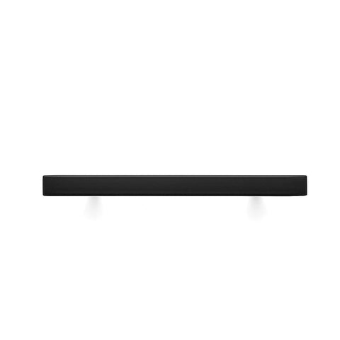 Front view of Matte Black 6 Inch Square Cabinet Pulls In Stainless Steel For Kitchen Cabinets And Drawers, 1 Pack