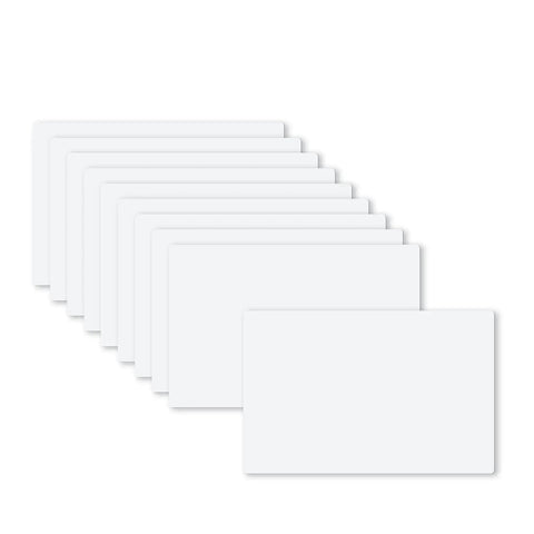 10 Pack Writable 125kHz T5577 RFID Cards Blank White Proximity Badges For Easy Access Control No Hassle Compatibility With 1386 1326 H10301 Format Readers And Writers Great For RFID Access Employee IDs School IDs Gate Entry