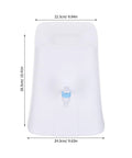 Front view of Compact Desktop Water Dispenser For Desk And Dorm Room Portable Countertop Drinking Machine dimensions