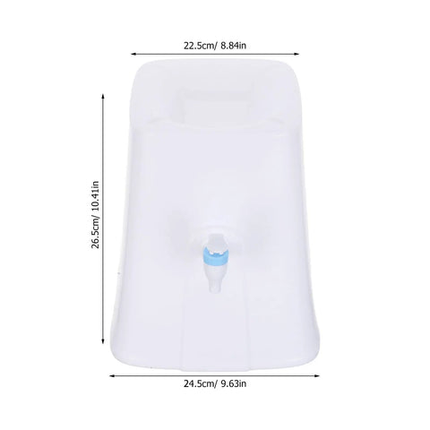 Front view of Compact Desktop Water Dispenser For Desk And Dorm Room Portable Countertop Drinking Machine dimensions