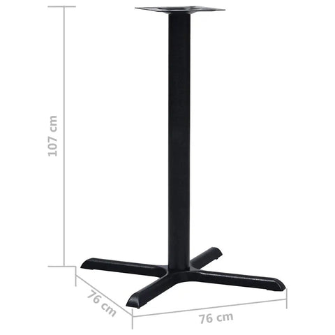 Industrial Bistro Table Legs Cast Iron Base For Rock Solid Stability And Ultra Durable Performance Easy Assembly Sleek Modern Look