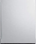 Slick Stainless Steel Undercounter Freezer With Dope Frost Free Tech and Kickin Up 24 Inch Space for Built In or Freestanding Setup featuring sleek front and digital display.