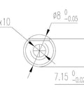 Technical drawing dimensions of Beefy Torque RC Servo 350 Kg Cm Digital Full Metal Gear 360 Degrees With 2 In 1 Mode