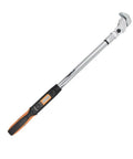 Rebar Head Digital Torque Wrench With 1/2 Inch Adapter Precision Bike Repair Tool 17 To 340Nm Range featuring shiny chrome finish and ergonomic handle.